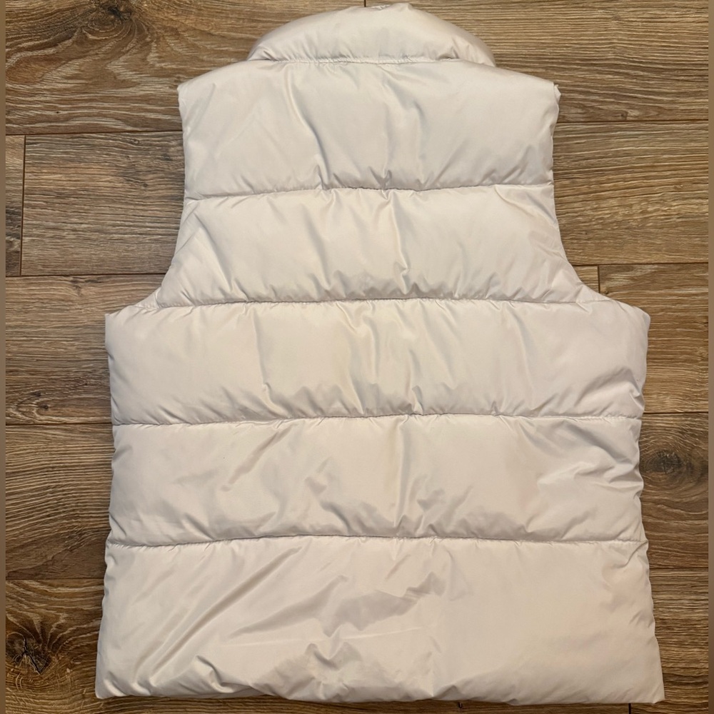 GAP Cream Puffer Vest Girls Large EUC - Picture 2 of 9